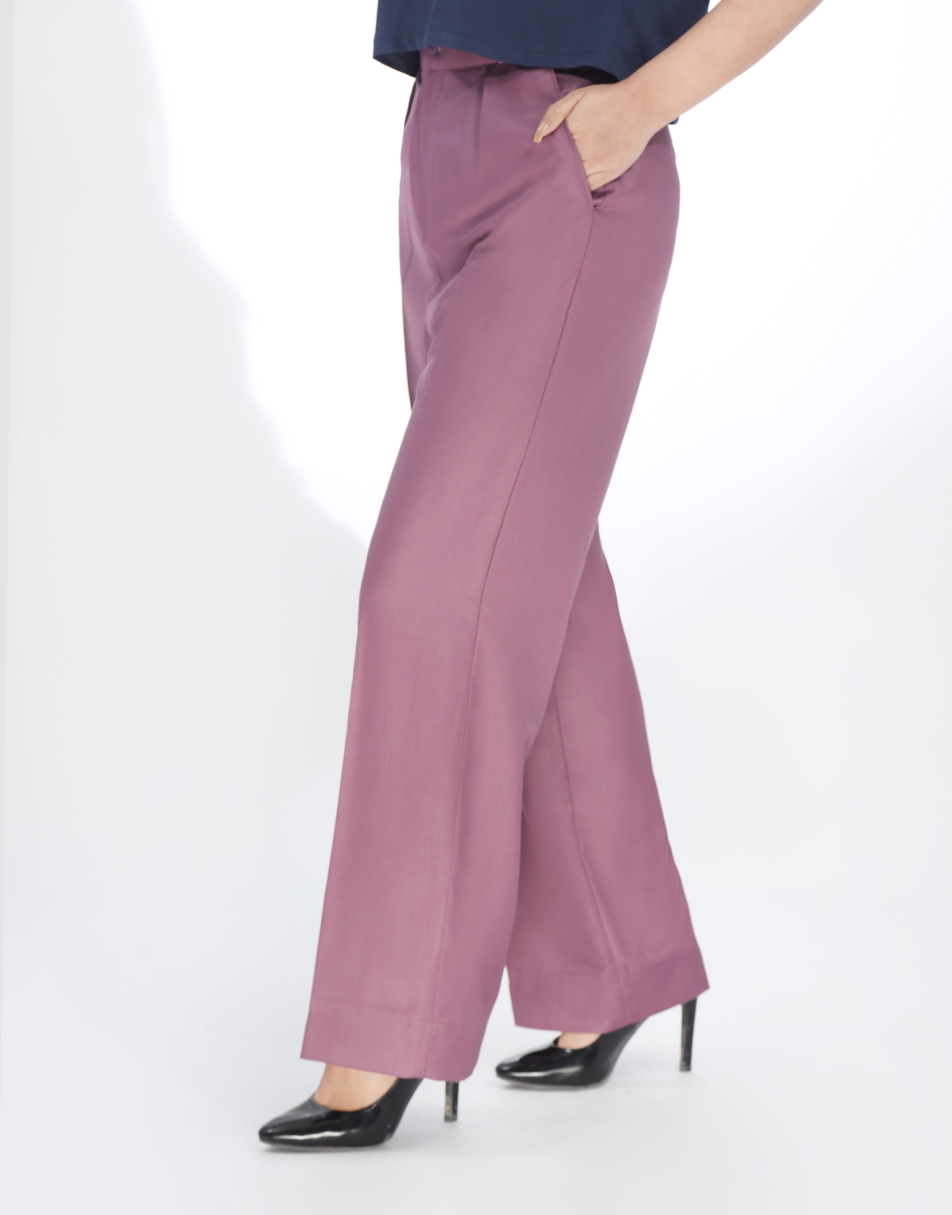 Centre Pleated Wide Leg Pants Majinta