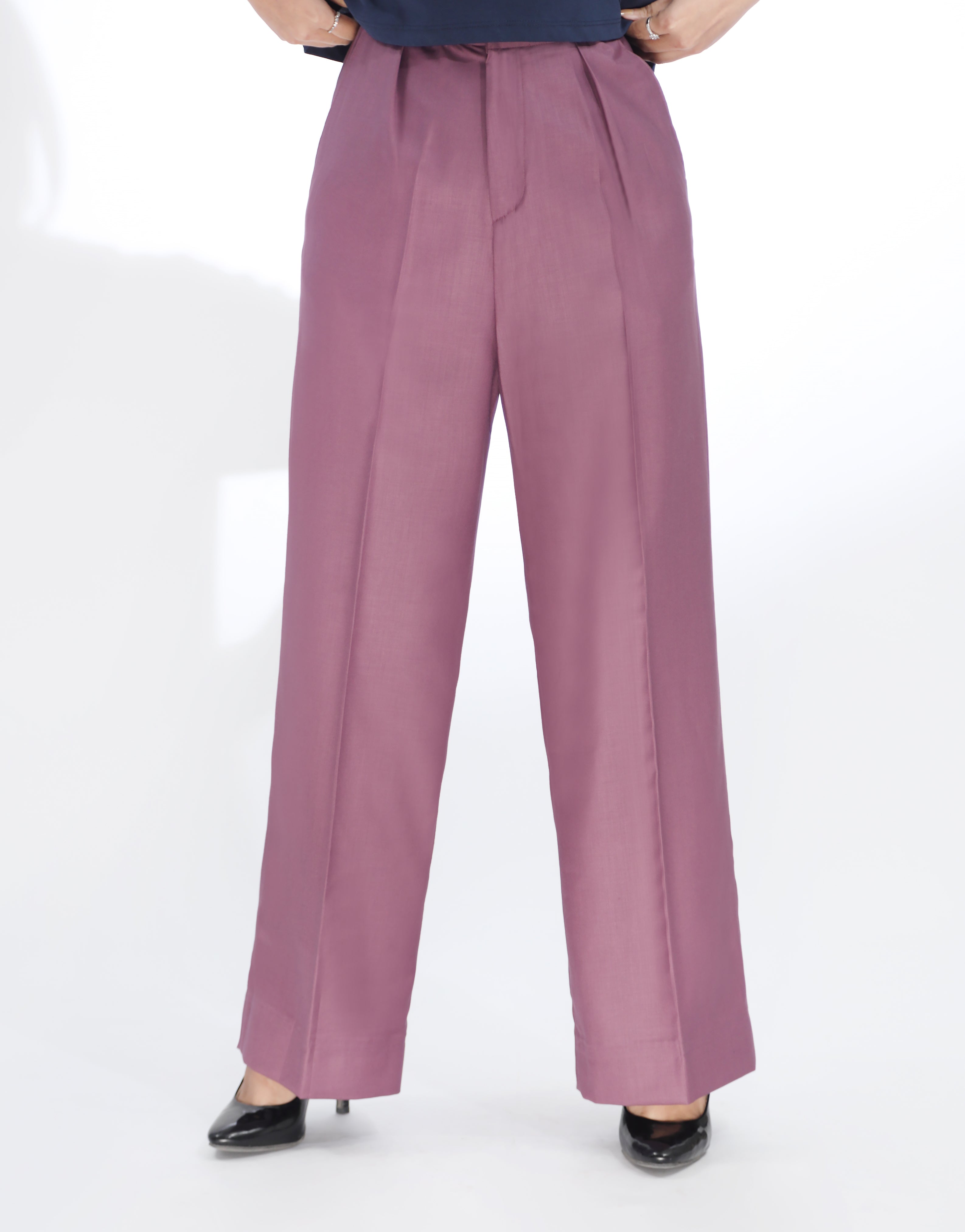 Centre Pleated Wide Leg Pants Majinta